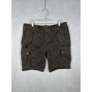 Superdry Cargo Shorts Men's W 38‎ Heavy Brown Army MFG & Co 1954 100% Cotton